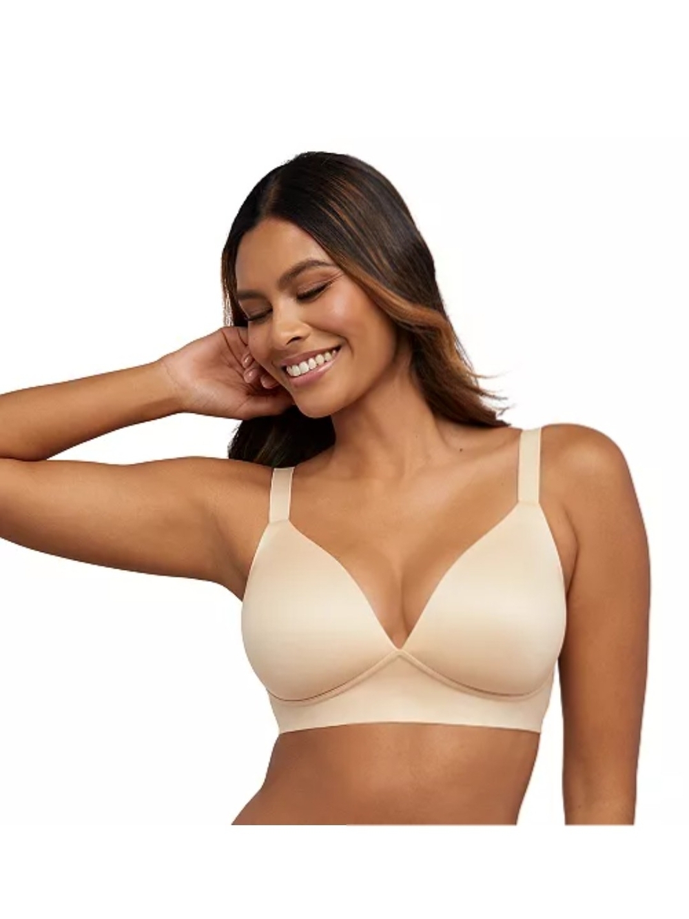 2 Bali Nude Wireless T-Shirt Bra - Light Beige